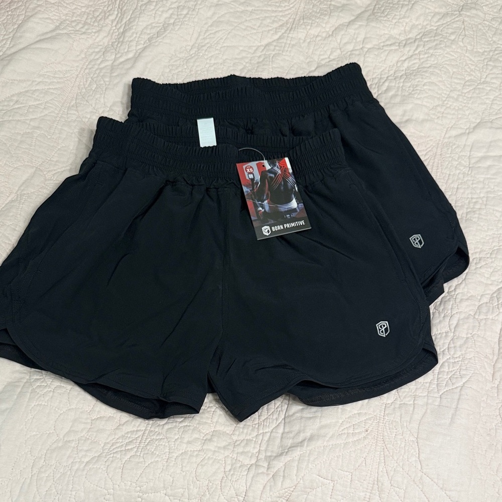 Born Primitive Black Athletic Shorts